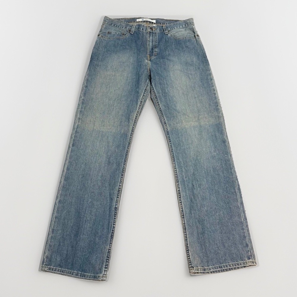 Gap Easy Fit Jeans 35x32 Mens Straight Leg Blue Denim Cotton Medium Wash Y2K